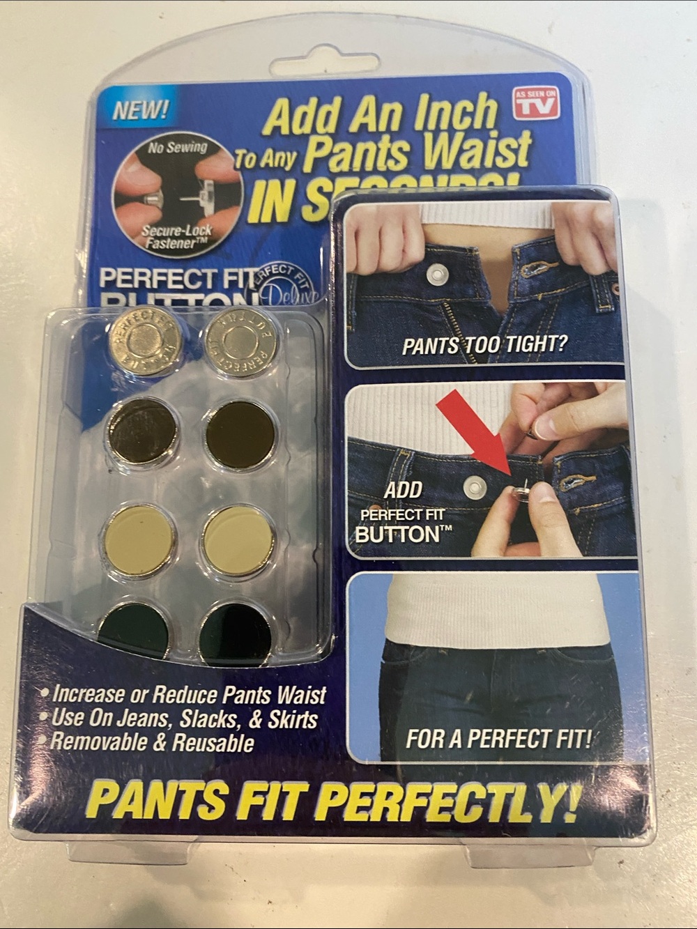 NWT “Perfect Fit Button”